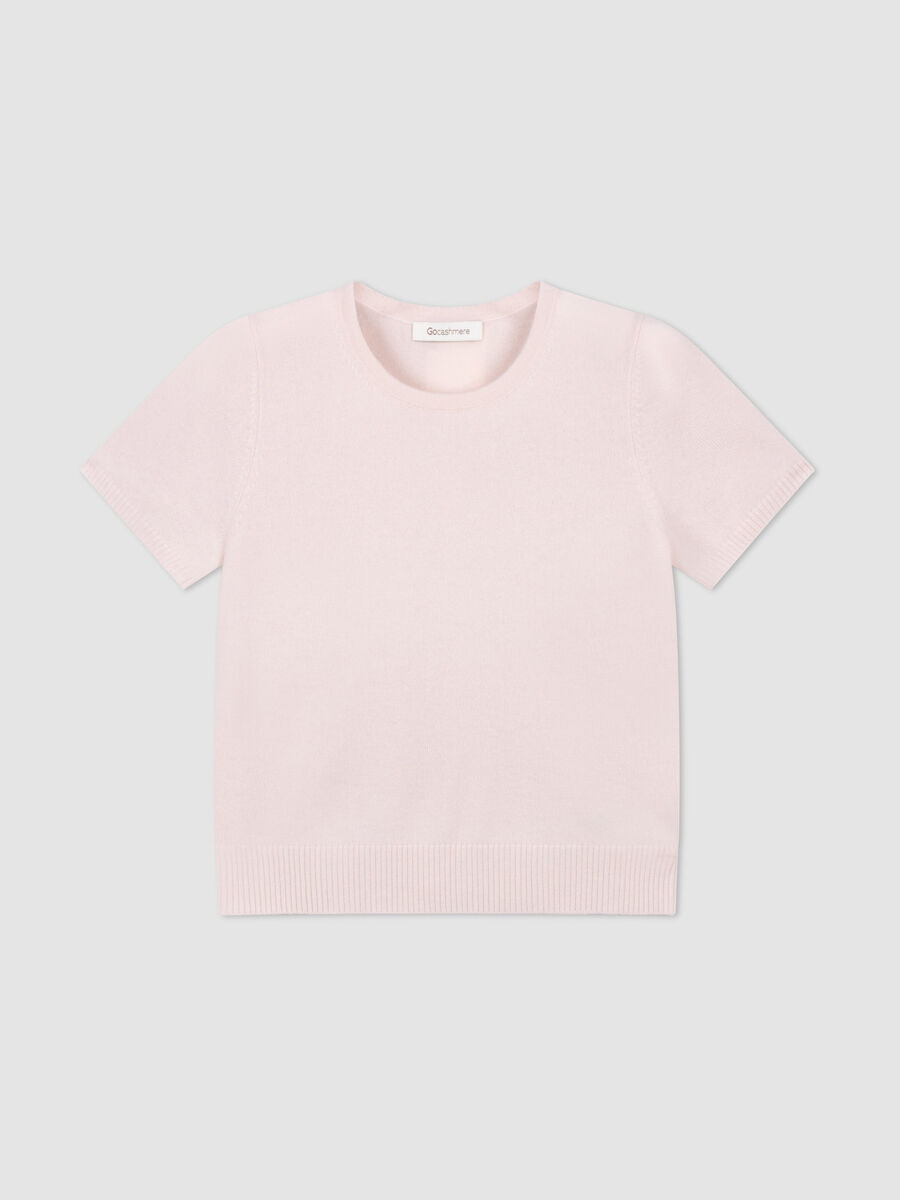 Fijn gebreid biologisch cashmere T-shirt image number 1
