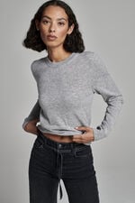 Casual round neck cashmere sweater image number 7
