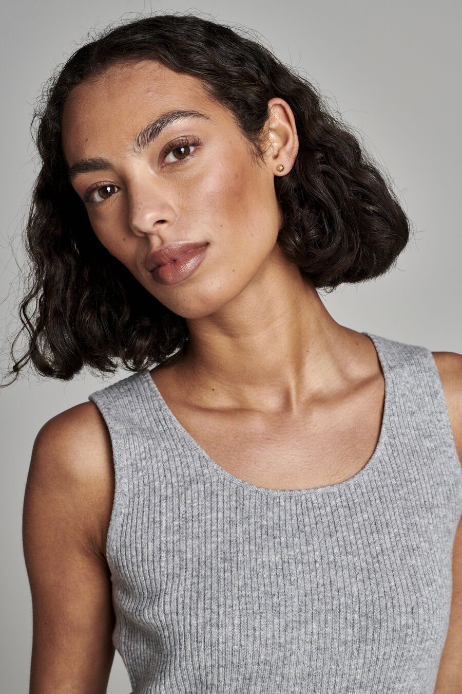 Rippstrick Tank-Top aus Bio-Kaschmir image number 5