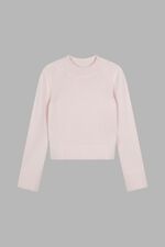 Chunky knit cashmere trui met hoge kraag image number 2