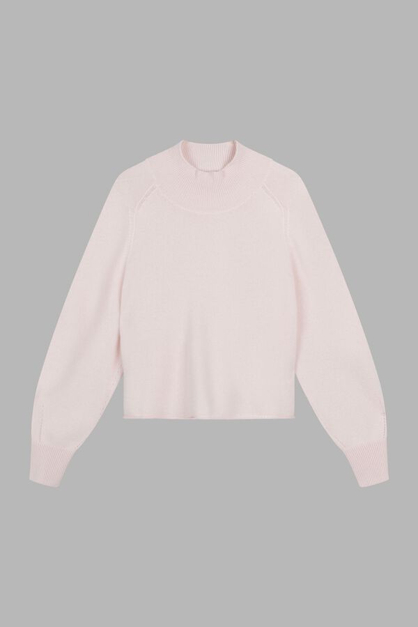 Puffärmel-Pullover mit Stehkragen aus Bio-Kaschmir image number 2