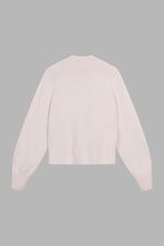 Cashmere trui met opstaande kraag en pofmouwen image number 3