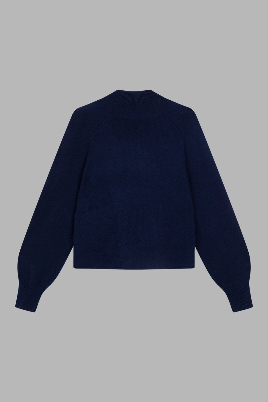 Puffärmel-Pullover mit Stehkragen aus Bio-Kaschmir image number 1