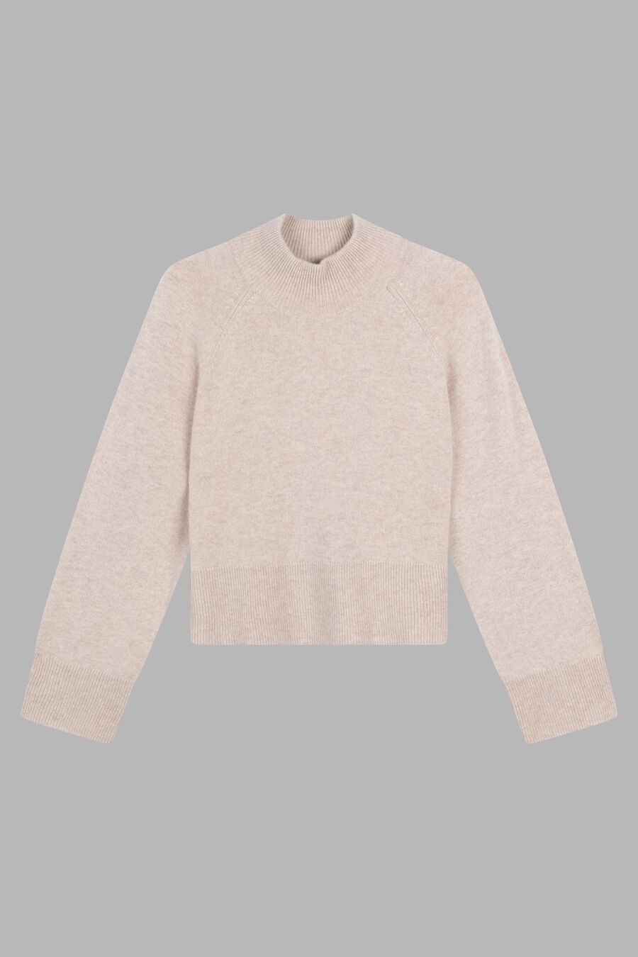 Kaschmirpullover mit Stehkragen und weiten Ärmeln image number 2