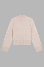 Wide sleeve stand collar cashmere sweater image number 3