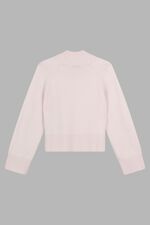 Wide sleeve stand collar cashmere sweater image number 3
