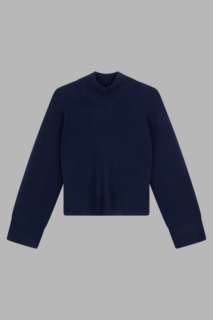Kaschmirpullover mit Stehkragen und weiten Ärmeln image number 0