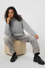 Oversized ribgebreide coltrui  van biologische cashmere image number 1