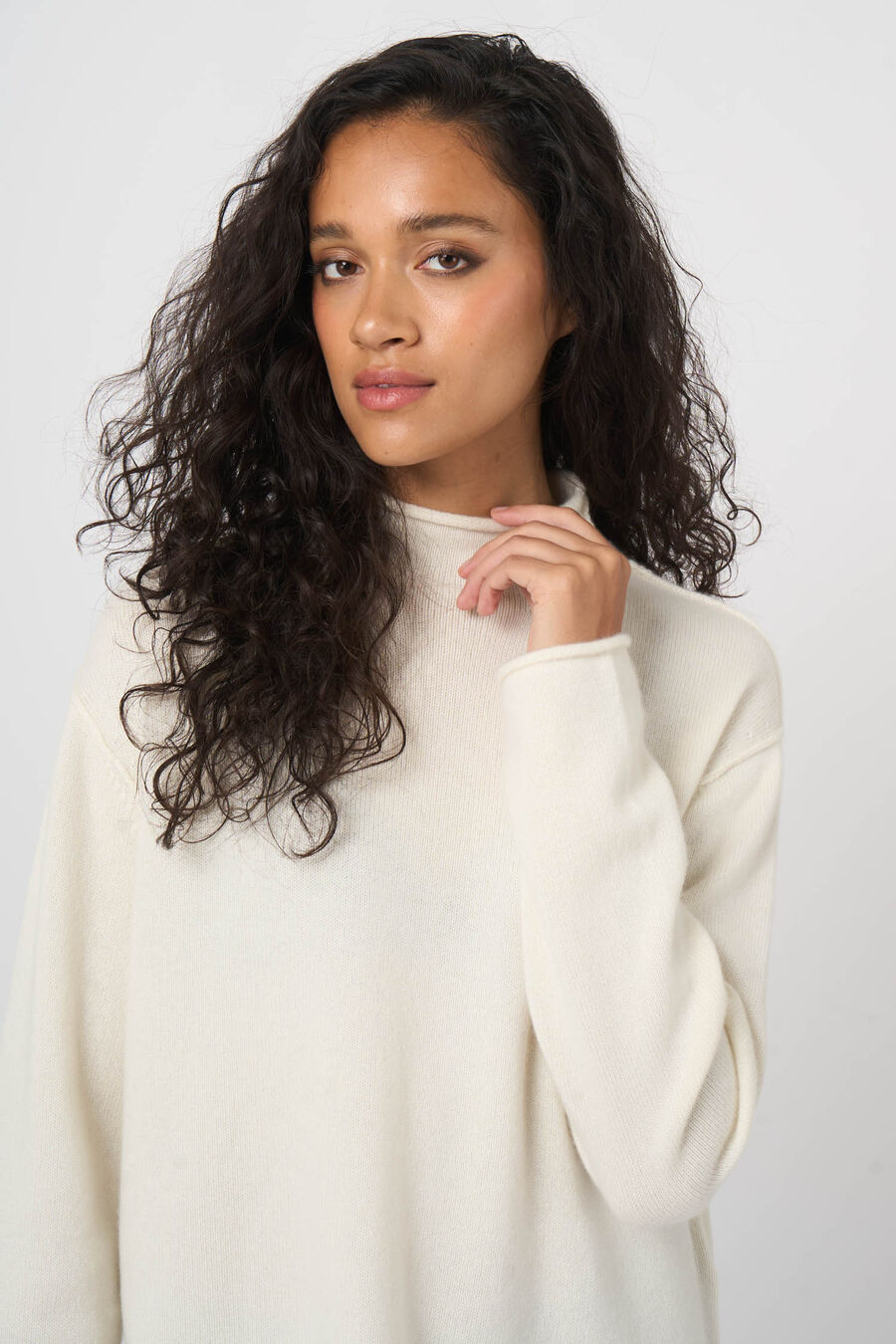 Kaschmirpullover mit Stehkragen - GOCASHMERE image number 2