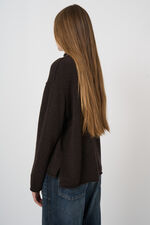 Pull en Pur Cachemire avec Col Montant image number 3