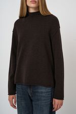 Pull en Pur Cachemire avec Col Montant image number 5