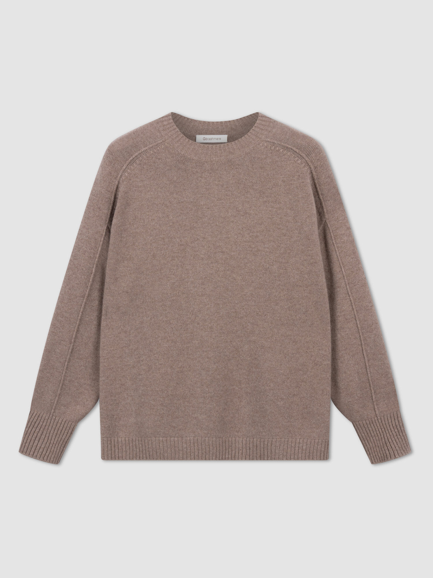 Relaxed Fit Trui Van Organisch Kasjmier, Ronde Hals