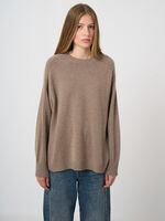 Relaxed Fit Trui Van Organisch Kasjmier, Ronde Hals image number 4