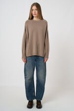 Casual Organic Cashmere Sweater With Round Neck image number 5