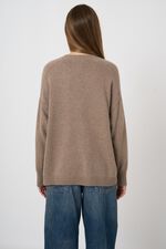 Casual Organic Cashmere Sweater With Round Neck image number 6