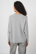Casual Organic Cashmere Sweater With Round Neck image number 4