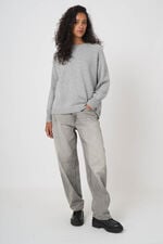 Relaxed fit trui van organisch kasjmier, ronde hals image number 6
