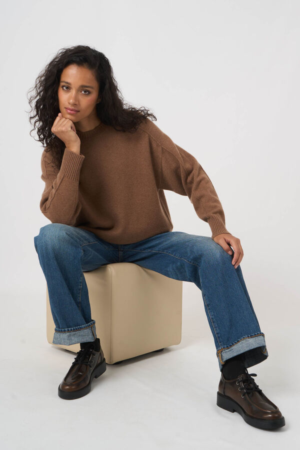 Casual Bio-Kaschmirpullover mit Rundhalsausschnitt - Gocashmere image number 0