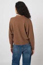 Seamless v-hals vest van organisch kasjmier image number 6
