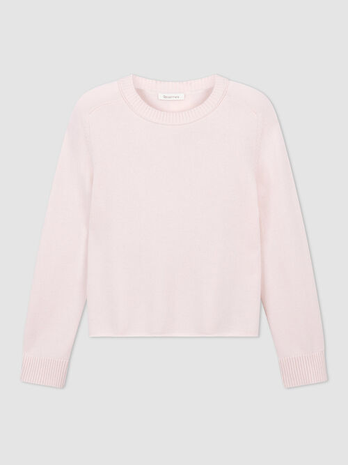 Kaschmirpullover mit sichtbarem Nahtdetail