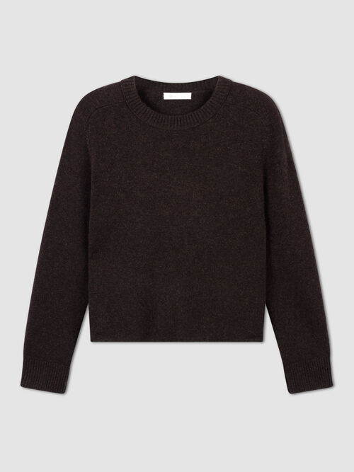 Kaschmirpullover mit sichtbarem Nahtdetail
